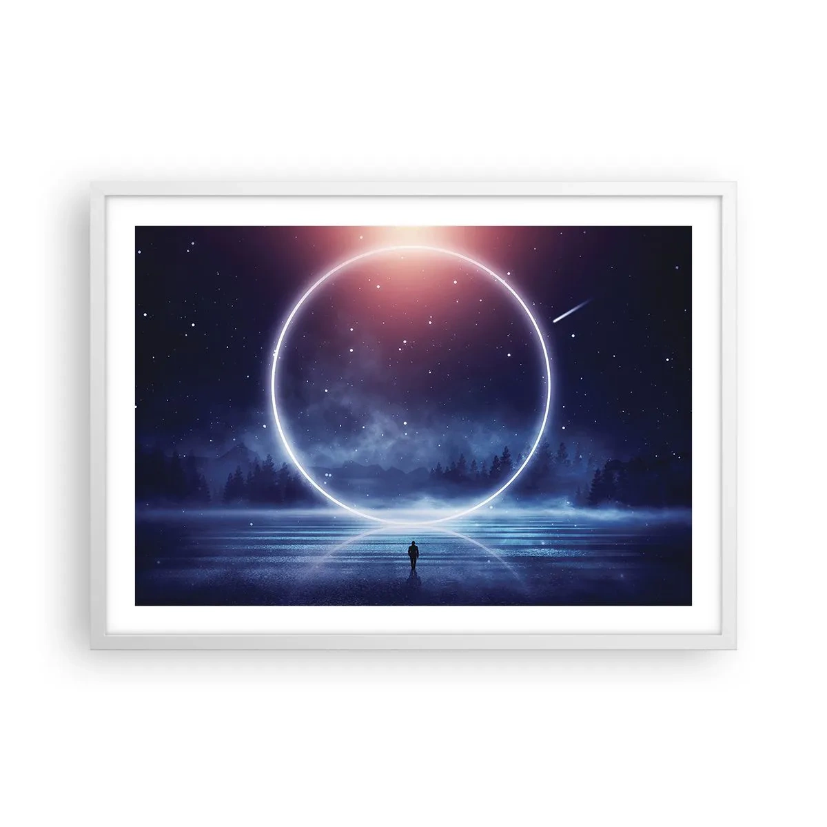 Plagát v bielom ráme - Už sú tu... - 70x50 cm