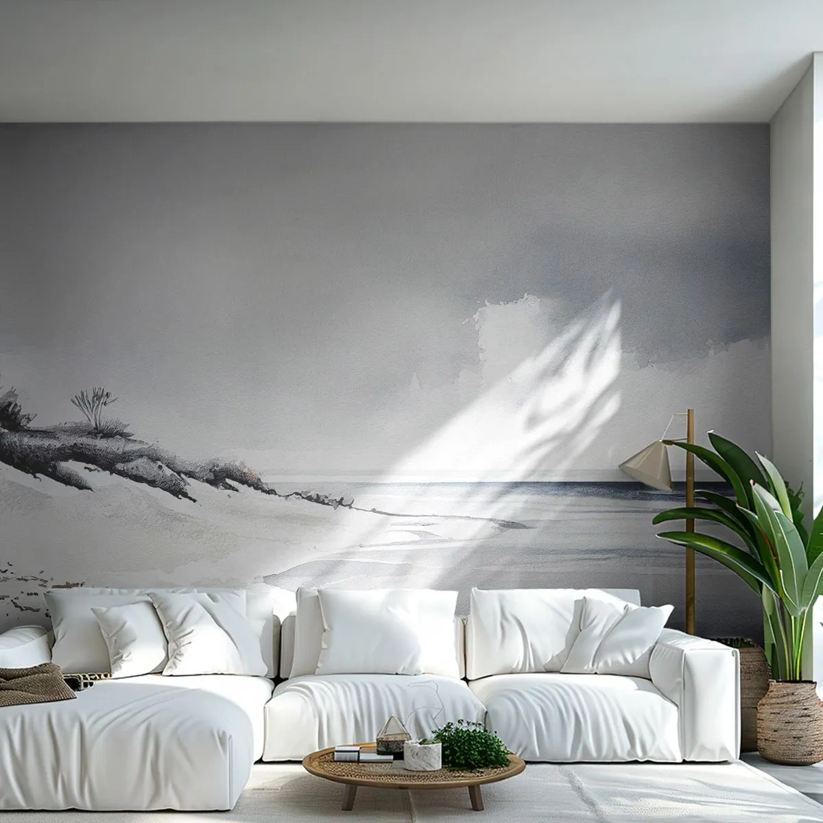 Fototapeta Premium Canvas - Vždy spolu - Duny, Pláž, oceán - 450x315 cm