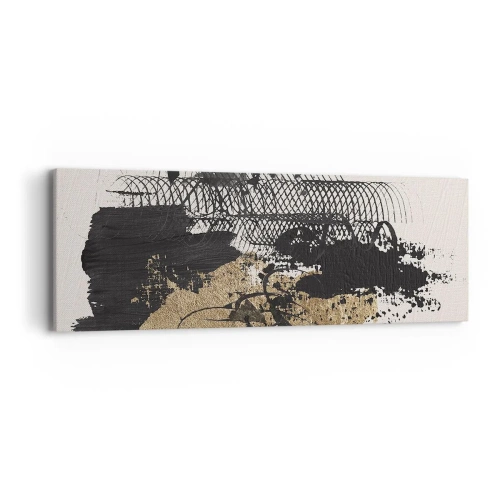 Obraz na plátne - Kompozícia s vášňou - 90x30 cm