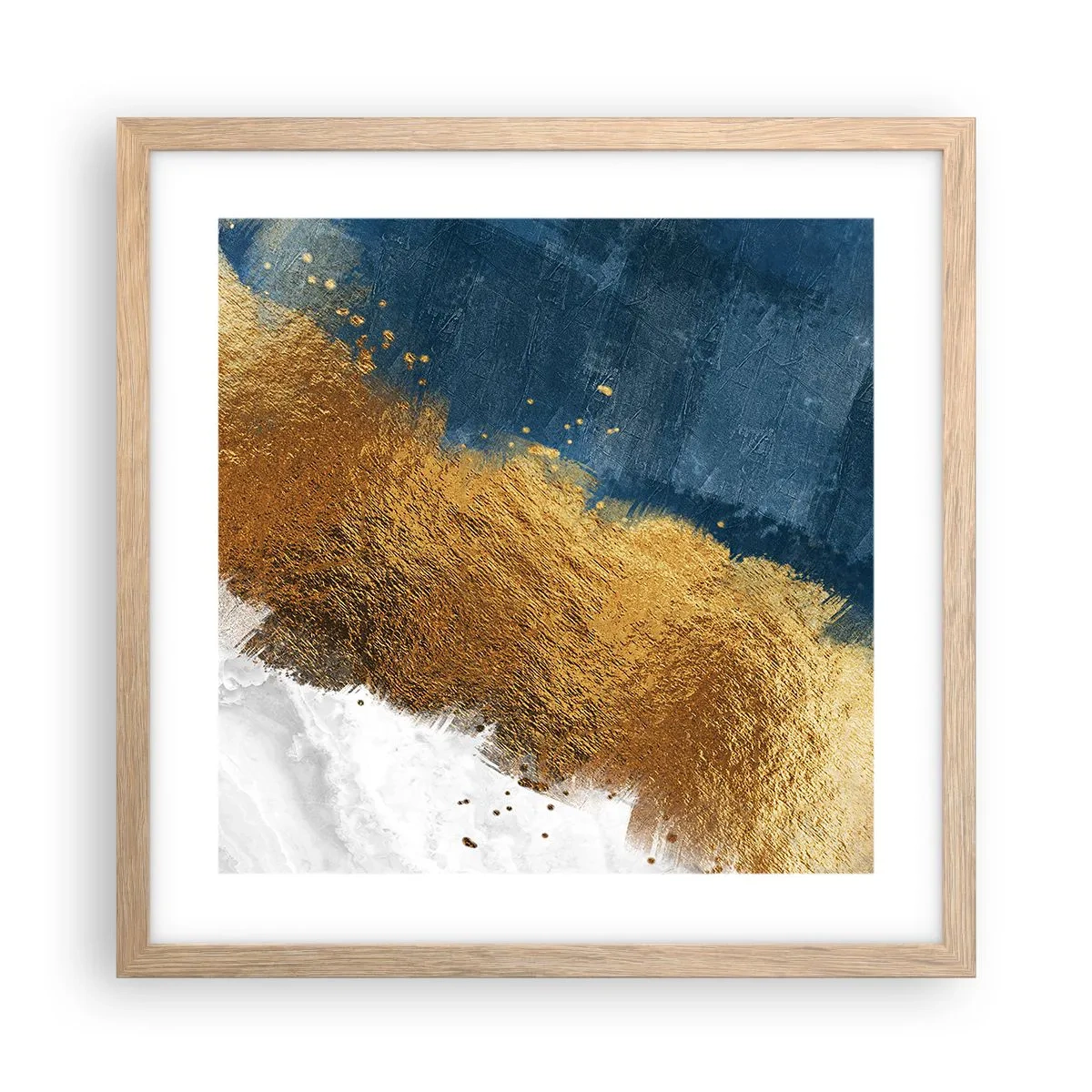 Plagát v ráme zo svetlého duba - Farby leta - 40x40 cm