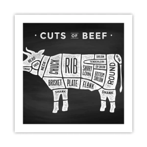 Plagát - Šlabikár mäsiara - 50x50 cm