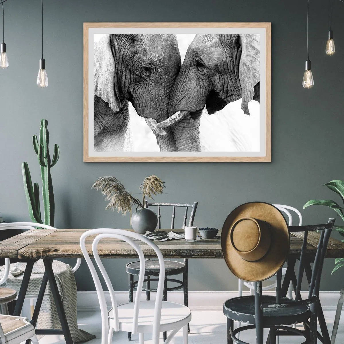 Plagát v ráme zo svetlého duba - Úprimné vyznanie - 70x50 cm