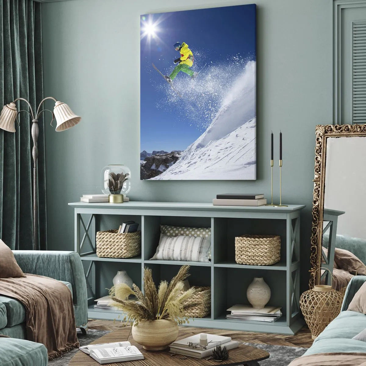 Obraz na plátne - Tancujúci s horami - 50x70 cm