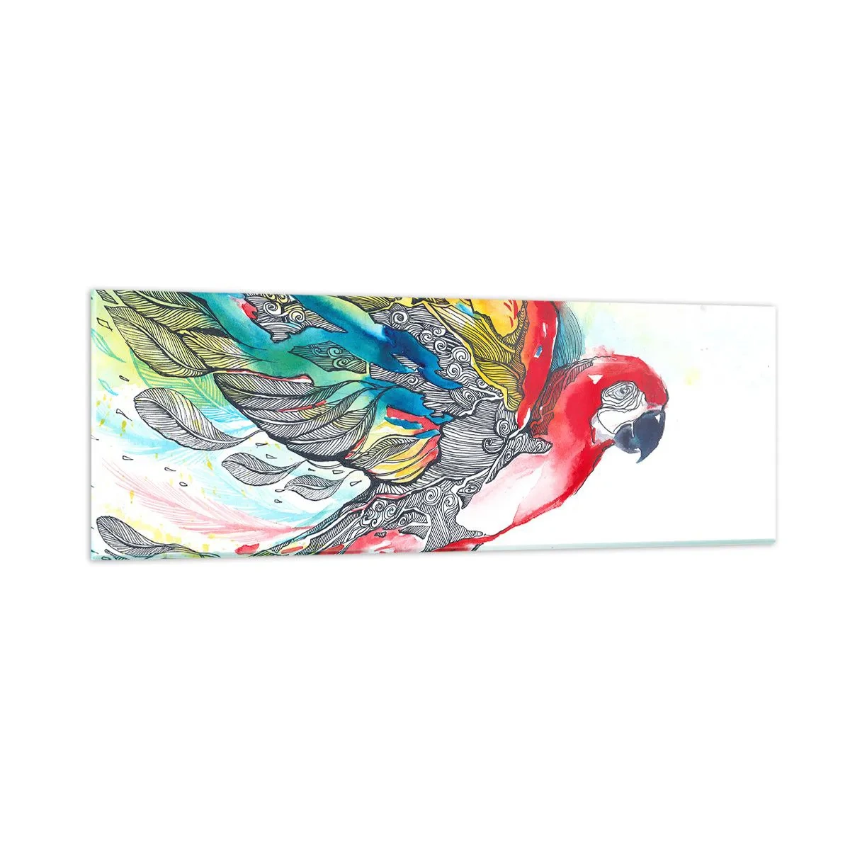 Obraz na skle - Ži farebne - 90x30 cm