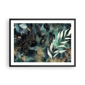 Plagát v čiernom ráme - Kúzelná záhrada - 70x50 cm