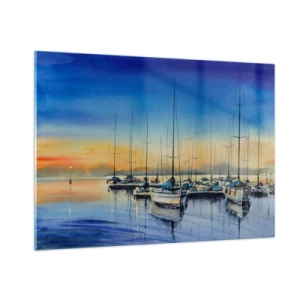 Obraz na skle - Koniec dobrého dňa - 100x70 cm