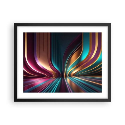 Plagát v čiernom ráme - Architektúra svetla - 50x40 cm