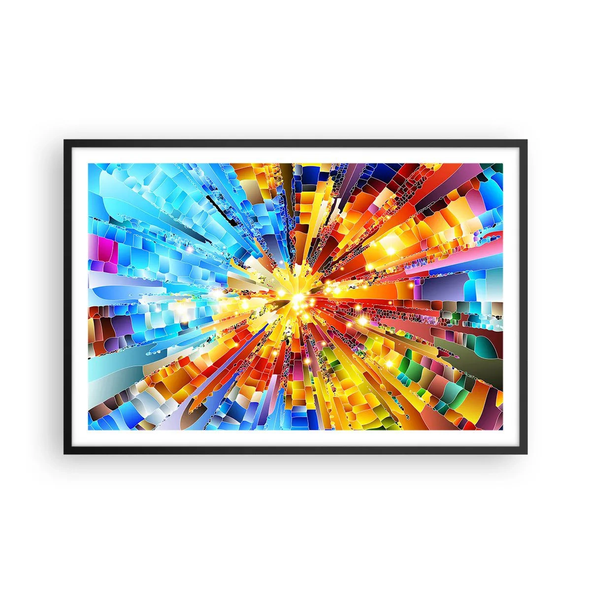 Plagát v čiernom ráme - In medias res - 91x61 cm