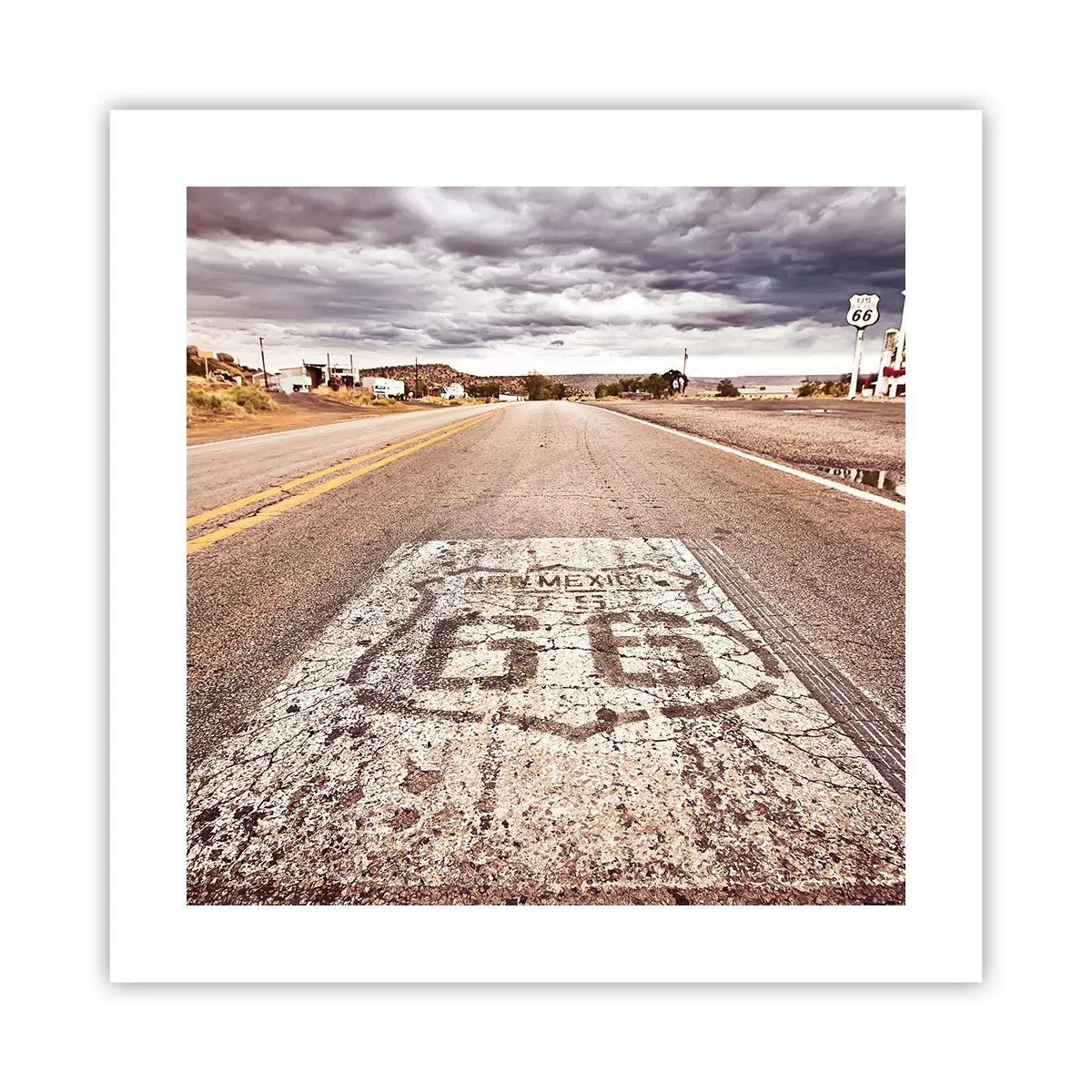 Plagát - Mother Road - americká legenda - 40x40 cm