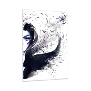 Obraz na skle - Démonická a krásna - 50x70 cm