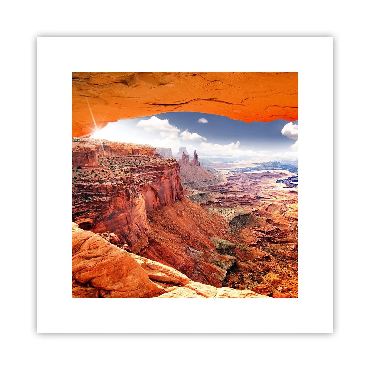 Plagát - Vytesané samotnou prírodou - 30x30 cm