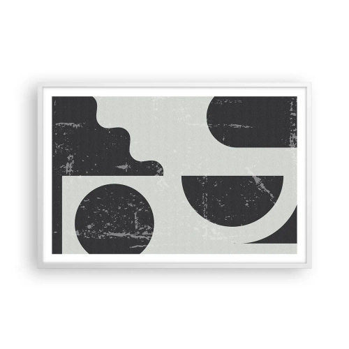 Plagát v bielom ráme - Kompozícia nad a pod - 91x61 cm