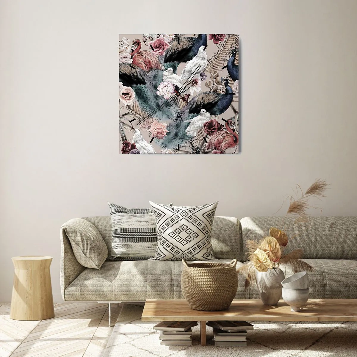 Nástenné hodiny - V palácovej záhrade - 30x30 cm