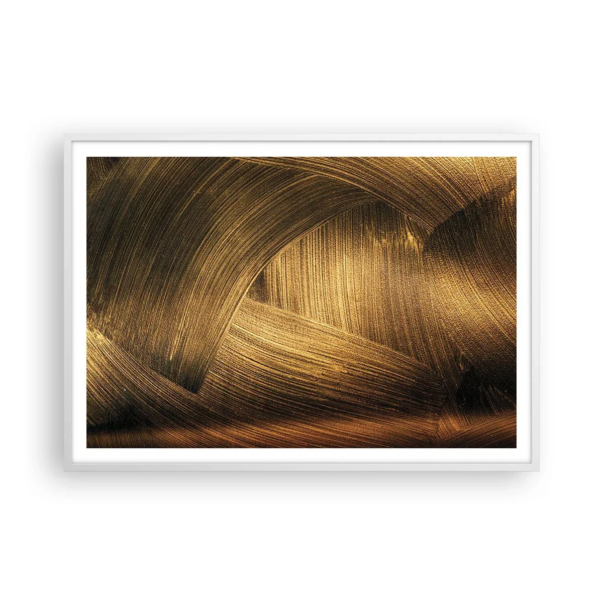 Plagát v bielom ráme - V zlatom labyrinte - 100x70 cm