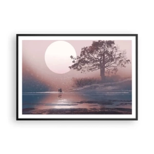 Plagát v čiernom ráme - Nočné zázraky - 100x70 cm