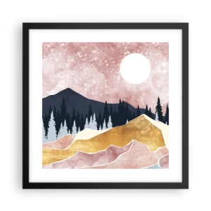 Plagát v čiernom ráme - Nočná hliadka - 40x40 cm