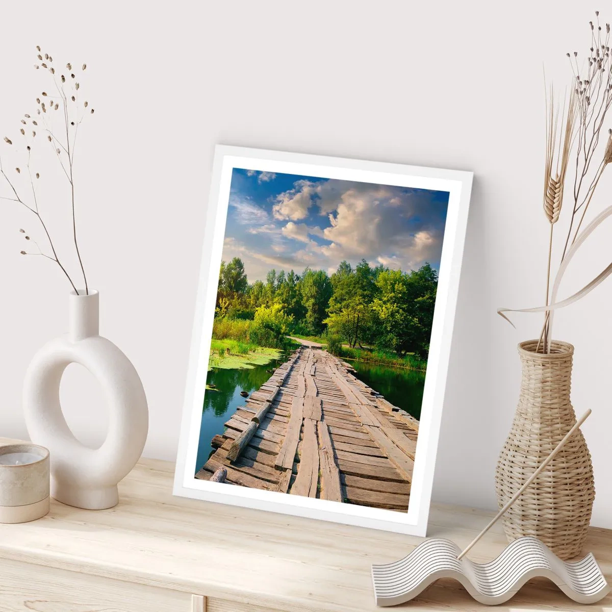 Plagát v bielom ráme - Leto, leto všade - 61x91 cm