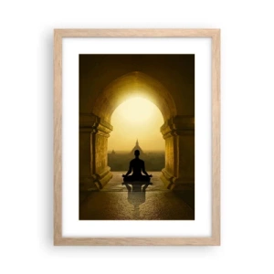 Plagát v ráme zo svetlého duba - Plná harmónia - 30x40 cm