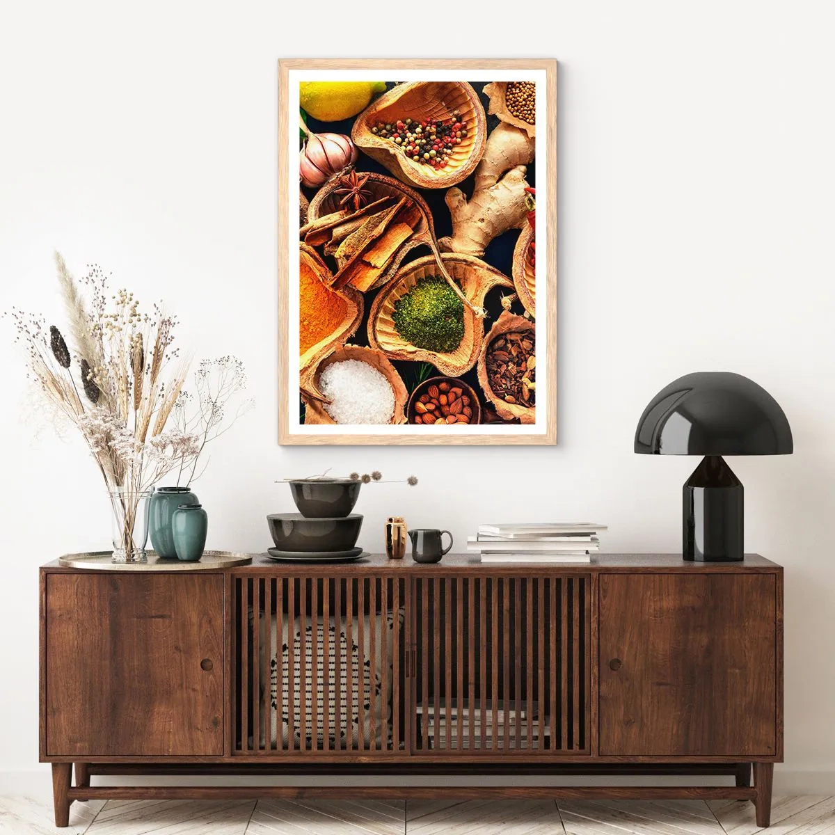 Plagát v ráme zo svetlého duba - Vezmi si, čo chceš - 61x91 cm