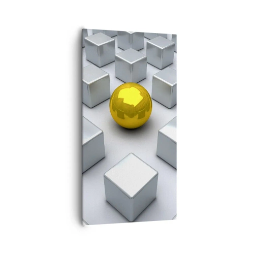 Obraz na plátne - Prečo ja? Geometrická kompozícia - 65x120 cm