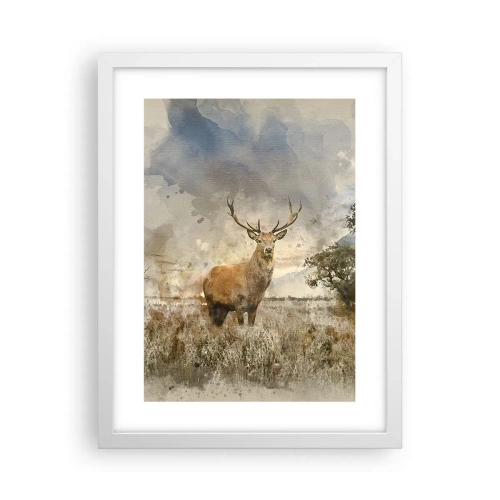 Plagát v bielom ráme - Dôstojnosť - sila - majestátnosť - 30x40 cm