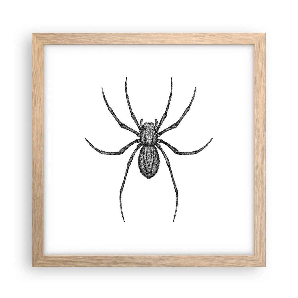 Plagát v ráme zo svetlého duba - Znepokojivá presnosť - 30x30 cm