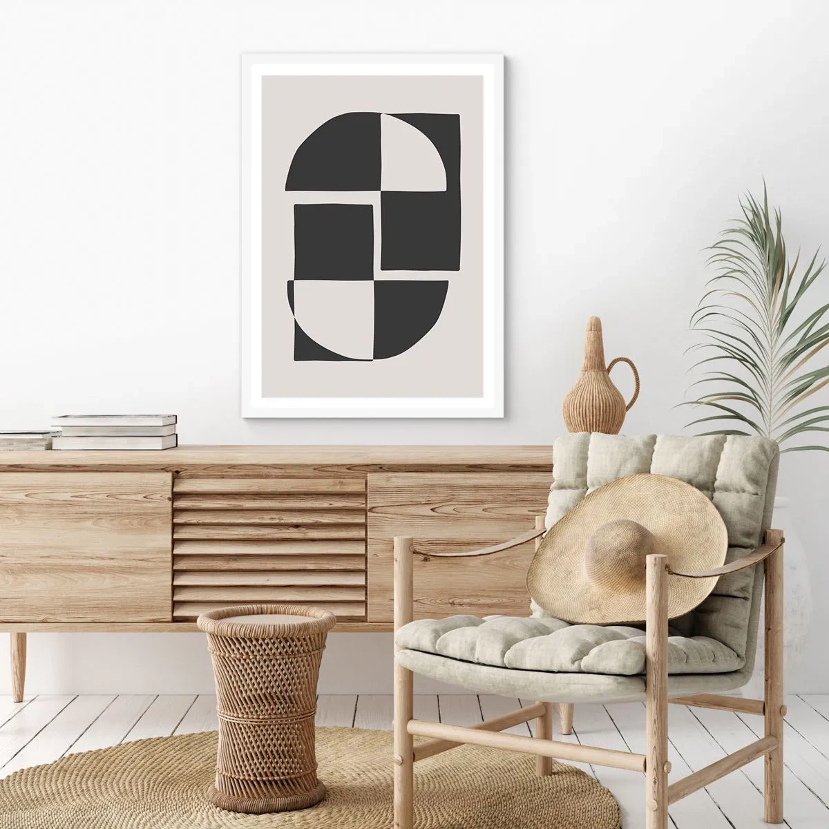 Plagát v bielom ráme - Antitéza – syntéza - 70x100 cm