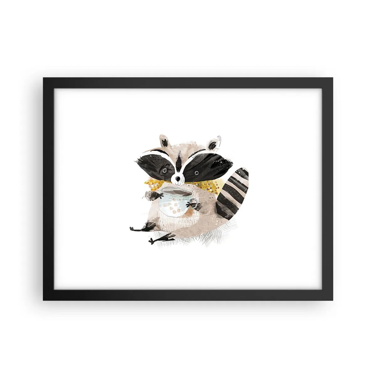 Plagát v čiernom ráme - Môj priateľ mýval - 40x30 cm