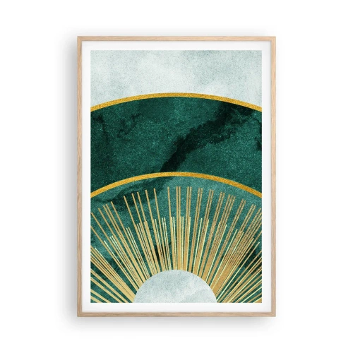 Plagát v ráme zo svetlého duba - Iná slnečná sústava - 70x100 cm