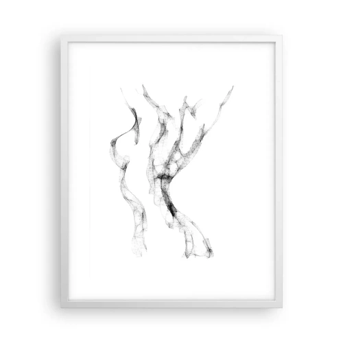 Plagát v bielom ráme - Krásna a silná - 40x50 cm