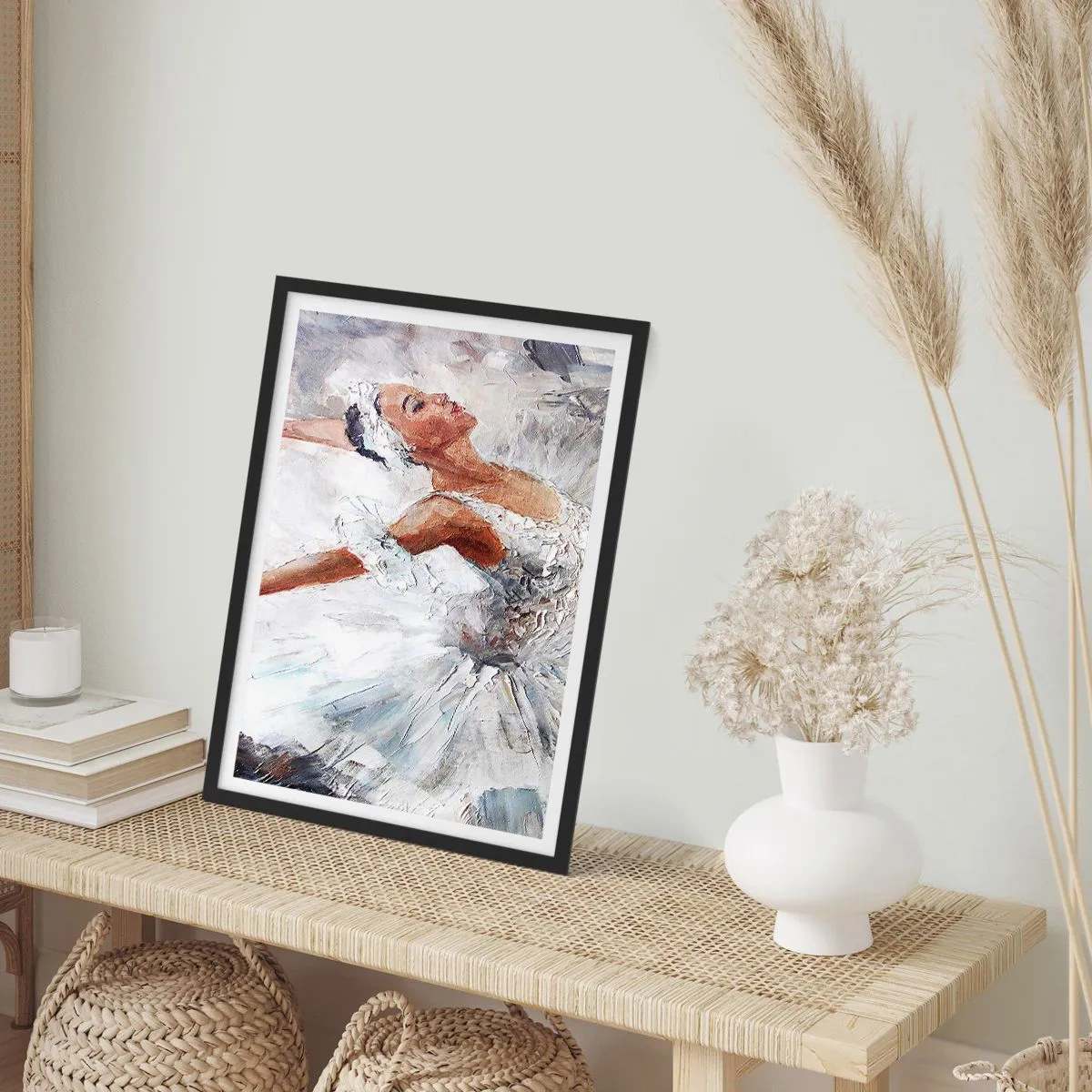 Plagát v čiernom ráme - Jemná a ľahká ako tyl - 70x100 cm