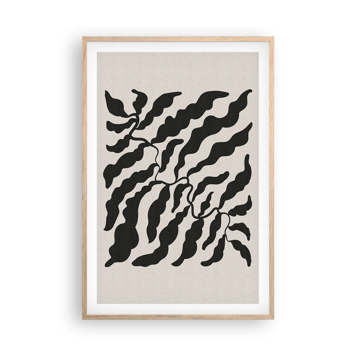 Plagát v ráme zo svetlého duba - Povaha štvorca - 61x91 cm