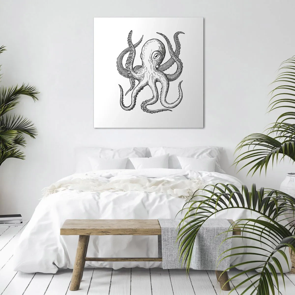 Obraz na plátne - Tancujúca s vlnami - 70x70 cm