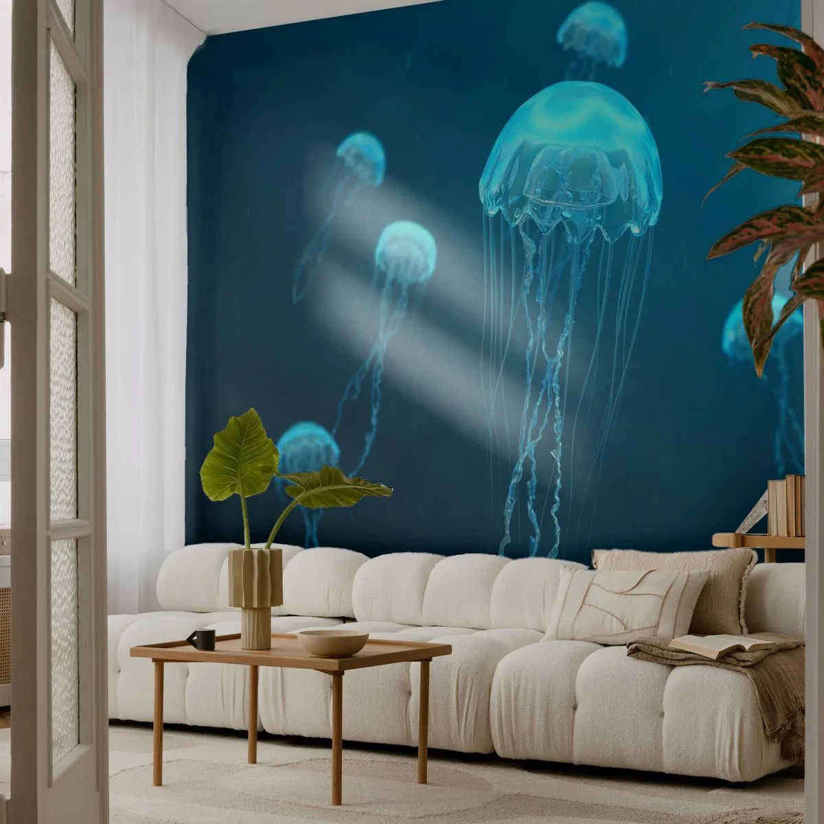 Fototapeta Standard Eco - Oceánsky tanec - Medúza, oceán, Voda - 400x280 cm