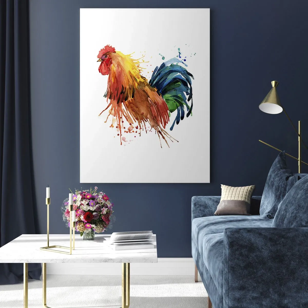 Obraz na skle - Kráľovský šat, kráľovská pýcha - 70x100 cm