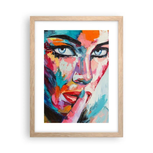 Plagát v ráme zo svetlého duba - Naše prvé tajomstvo - 30x40 cm