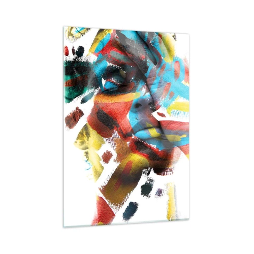 Obraz na skle - Pestrá osobnosť - 50x70 cm