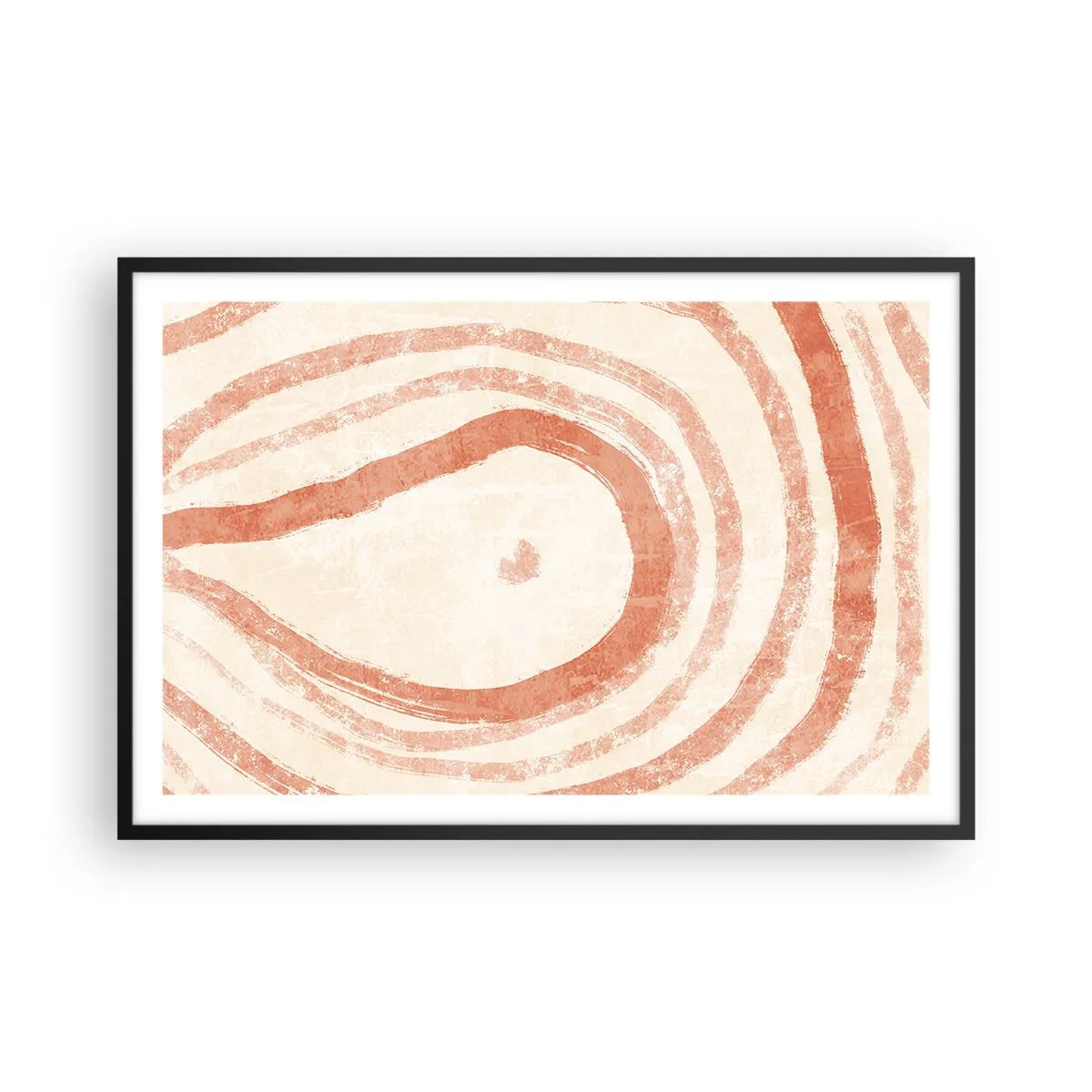 Plagát v čiernom ráme - Koralové kruhy – kompozícia - 91x61 cm