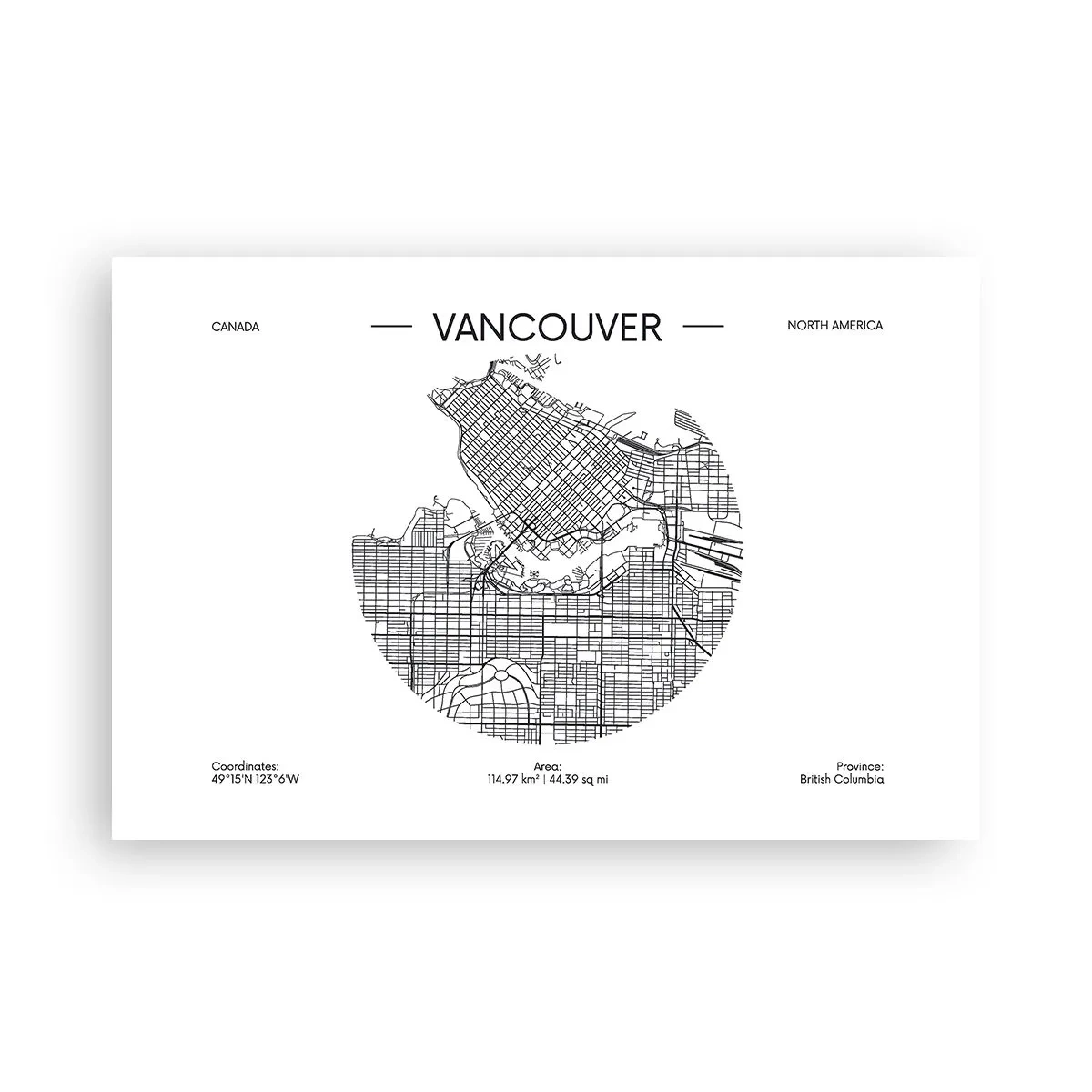 Plagát - Anatómia Vancouveru - 91x61 cm