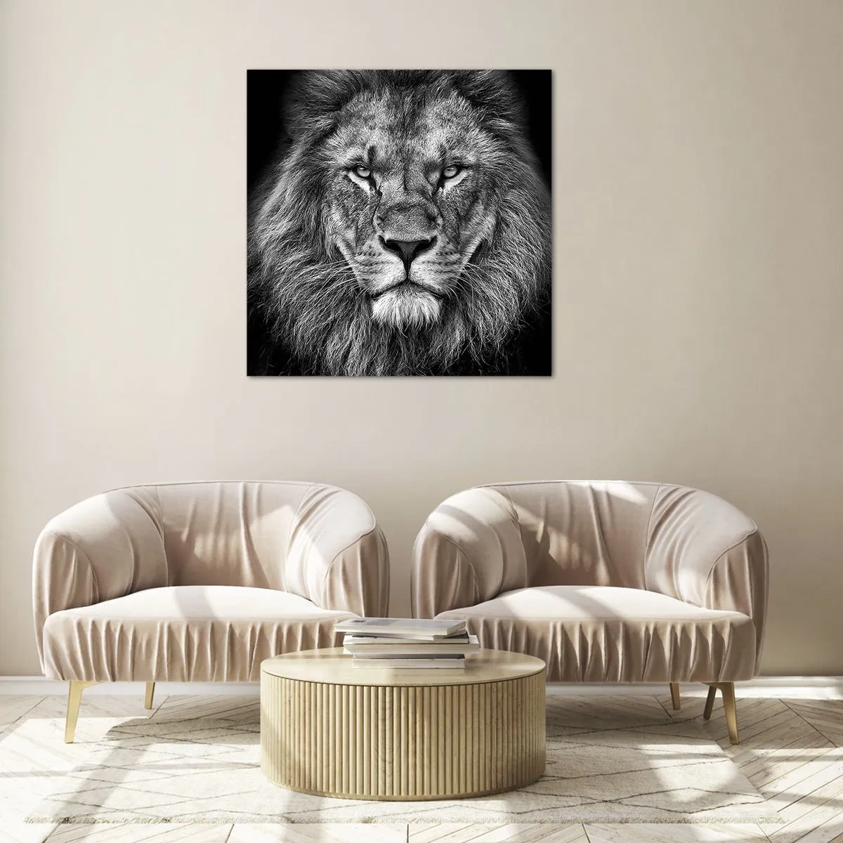 Obraz na skle - V korunovačnom odeve - 50x50 cm