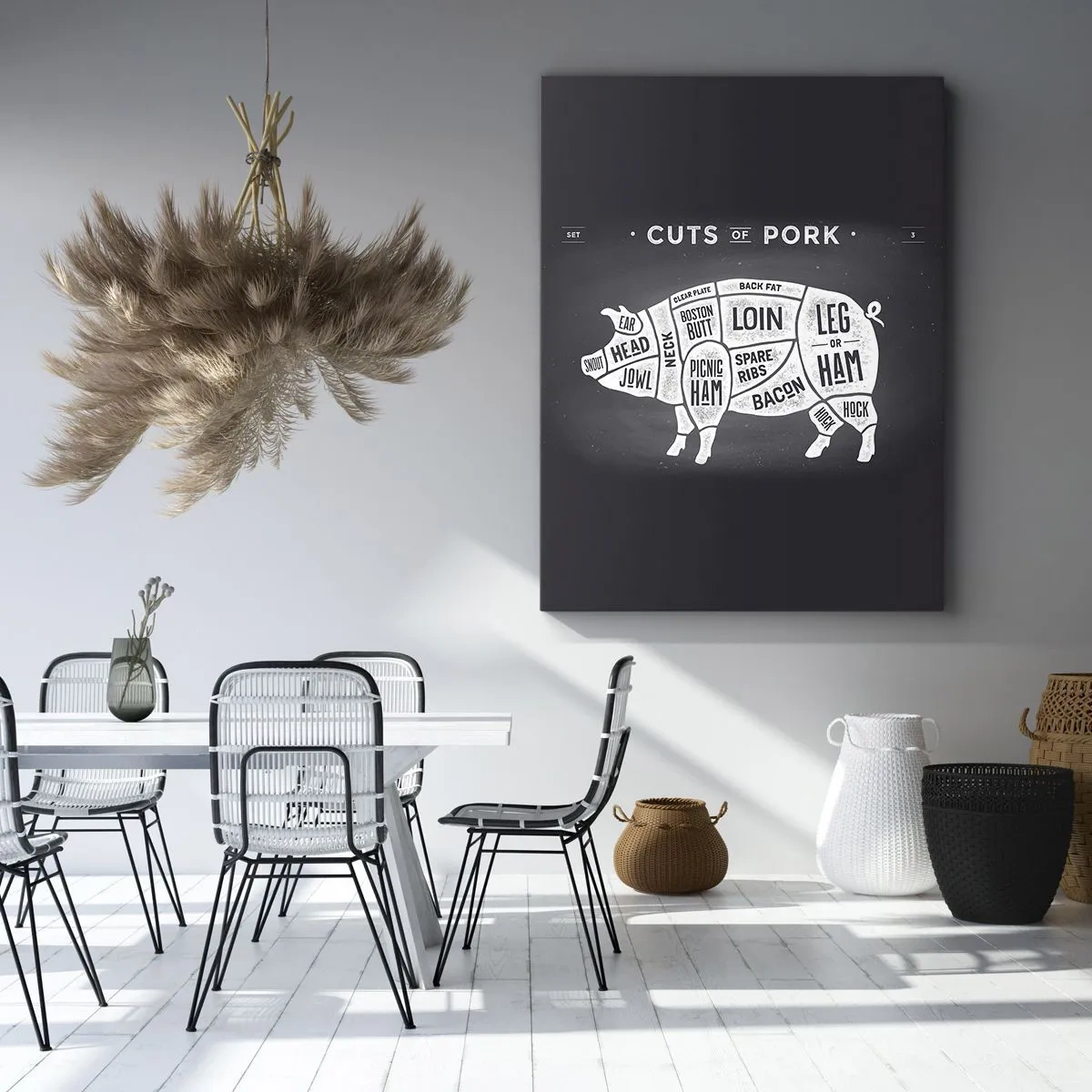 Obraz na plátne - Šlabikár mäsiara - 45x80 cm