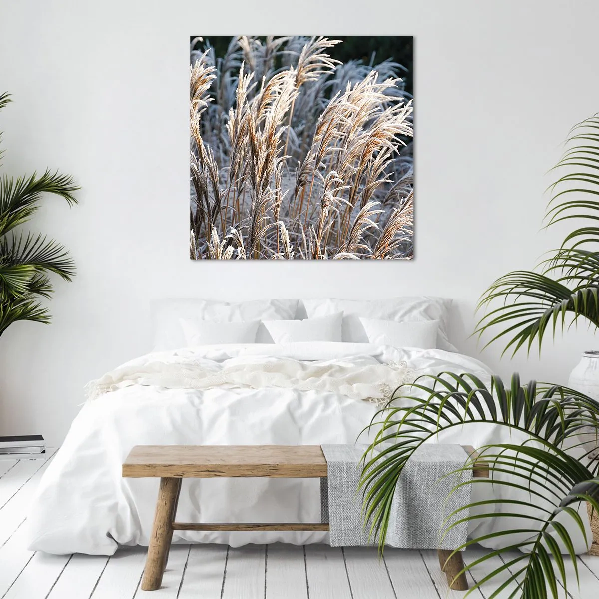 Obraz na plátne - Mrazom pokryté - 70x70 cm