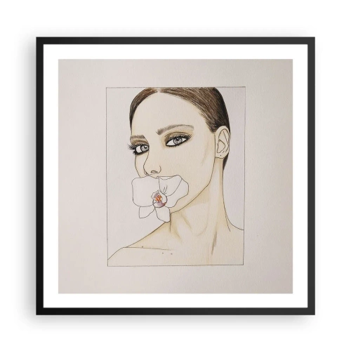 Plagát v čiernom ráme - Symbol elegancie a krásy - 60x60 cm