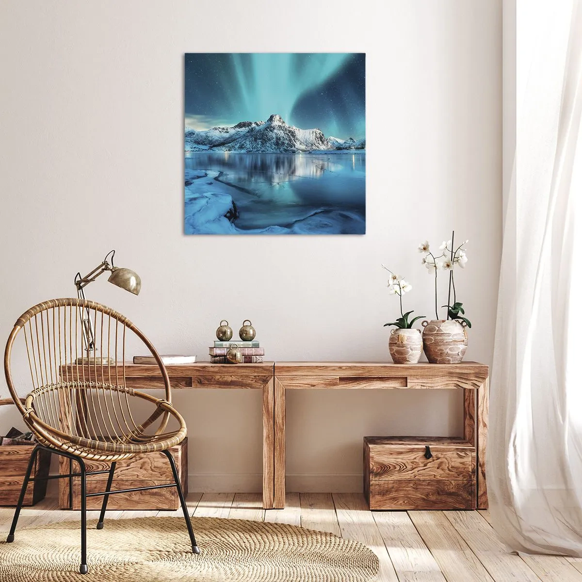 Obraz na plátne - Noc plná svetla - 60x60 cm