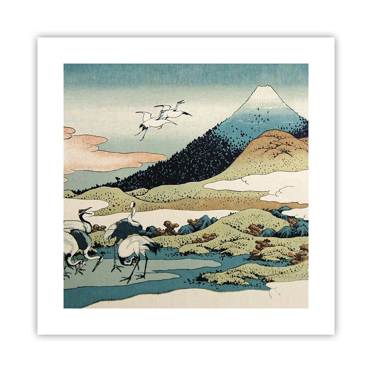 Plagát - V japonskom duchu - 40x40 cm