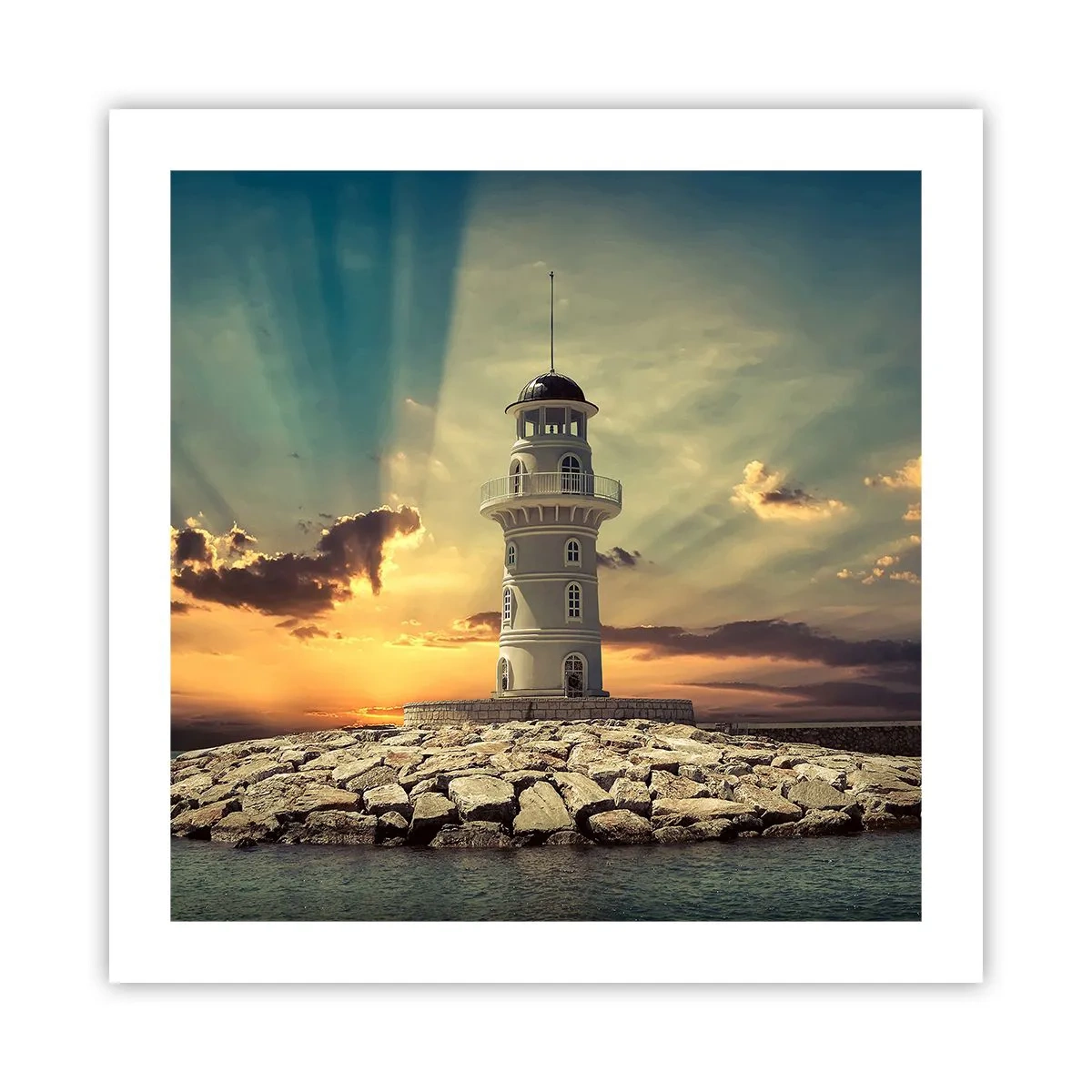 Plagát - Svetlo - Dobro - Krása - 50x50 cm