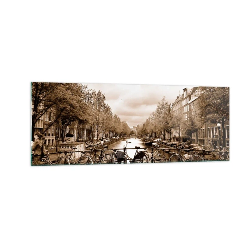 Obraz na skle - Holandská atmosféra - 140x50 cm