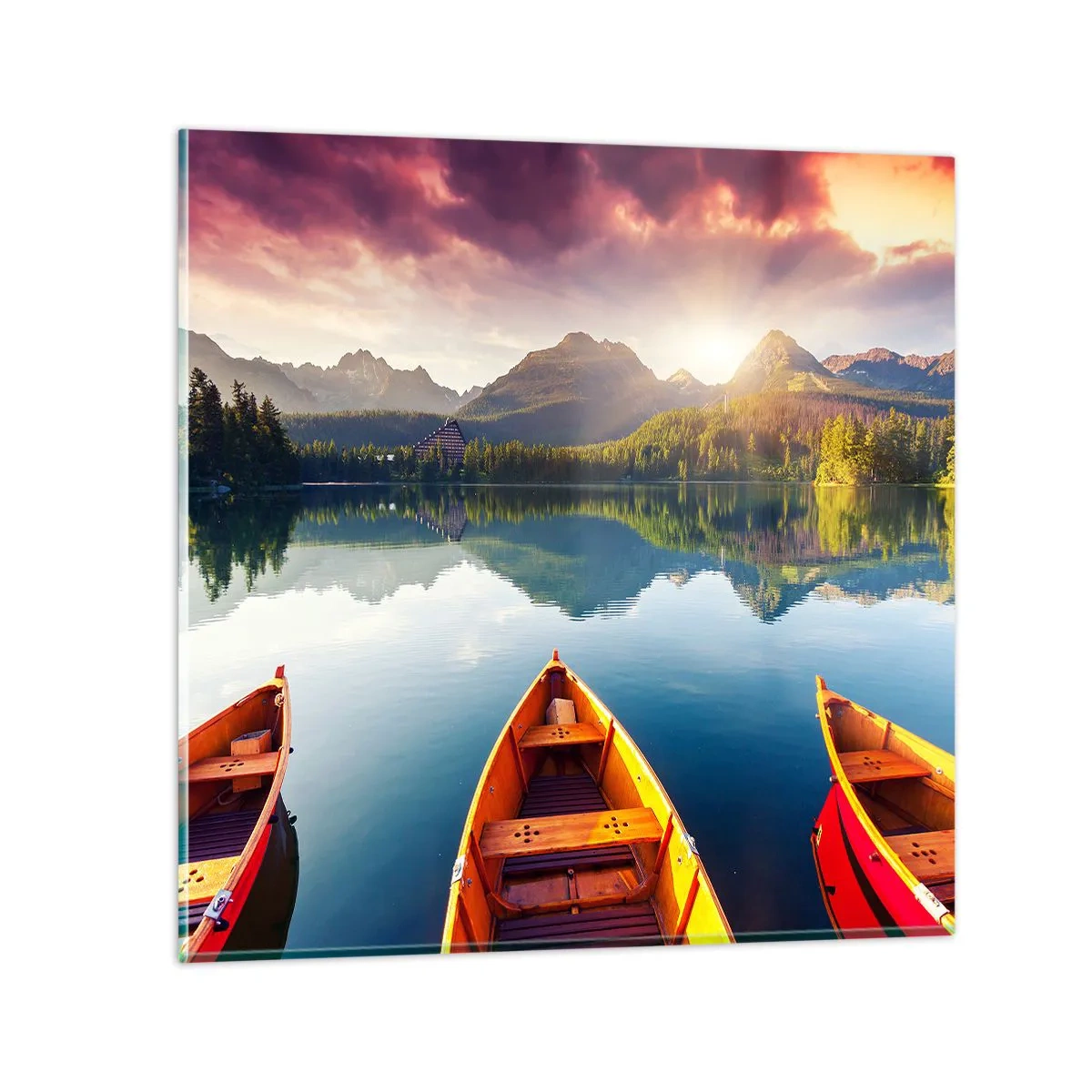 Obraz na skle - Nič proti prírode - 70x70 cm