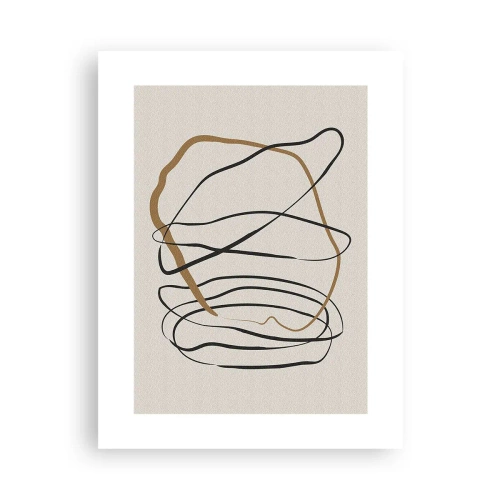 Plagát - Kompozícia – tanec v slučke - 30x40 cm