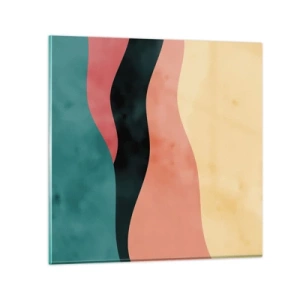 Obraz na skle - Kompatibilný nesúlad - 70x70 cm